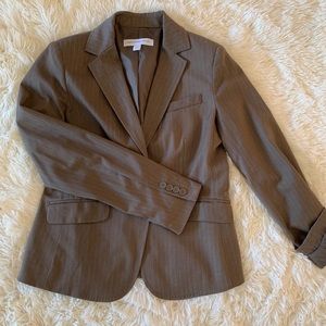 Tan stripe blazer